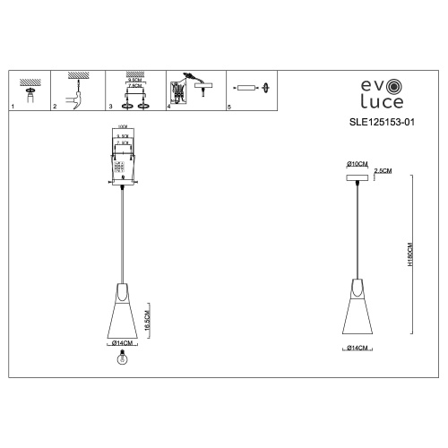 Подвес Evoluce MODICA SLE125153-01 фото 7