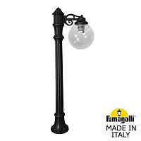 Садовый светильник-столбик Fumagalli GLOBE 250 черный, дымчатый G25.163.S10.AZF1R
