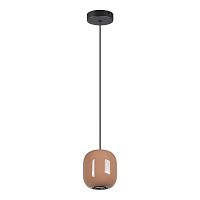 Подвес Odeon Light PENDANT ODL24 311 OVALI черный/св.терракотовый/металл GU10 LED 4W  5053/1G