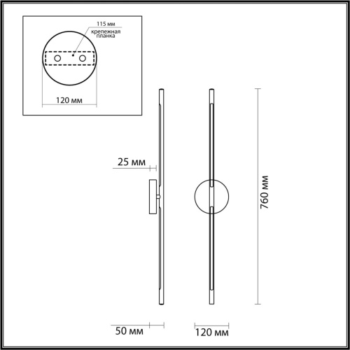 Настенный светильник Odeon Light FUERTE 4323/12WL фото 3