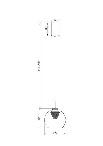 Подвесной светильник Freya FR5399PL-L4BS2 фото 4