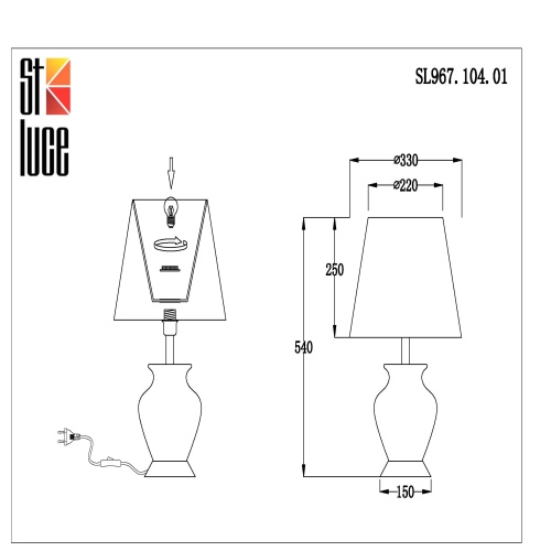 Прикроватная лампа ST-Luce ASSENZA SL967.104.01 фото 11