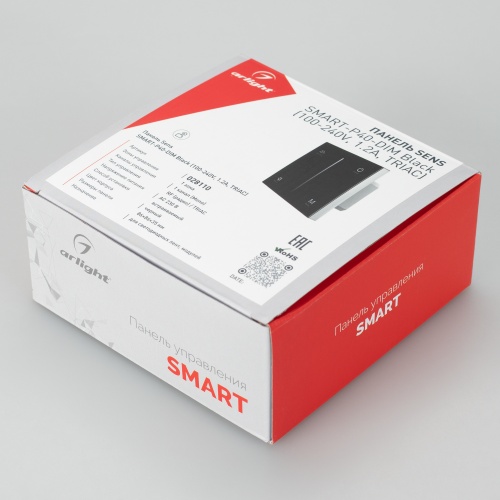 Панель SMART-P36-DIM-IN Black (230V, 1.2A, TRIAC, Sens, 2.4G) (Arlight, IP20 Пластик, 5 лет) фото 5