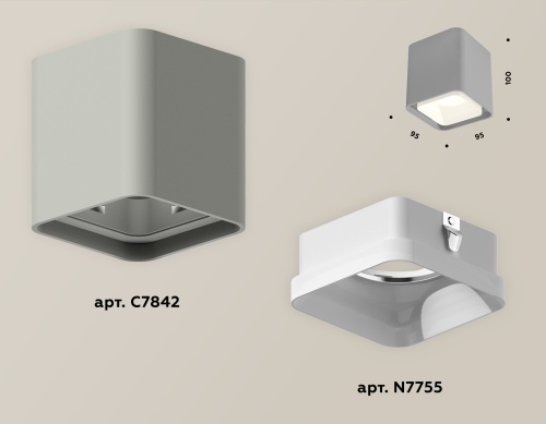 Комплект накладного светильника Ambrella Techno XS7842010 фото 4