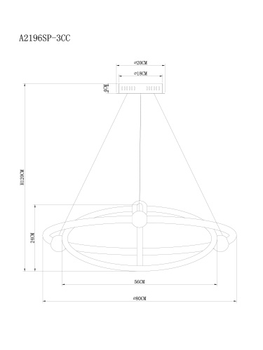 Подвесная люстра Arte Lamp HARLEY A2196SP-3CC фото 13