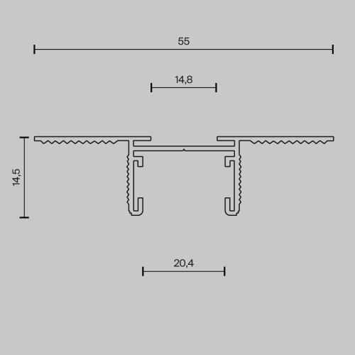 Шинопровод встраиваемый Maytoni Busbar trunkings Basity TRX172-122B фото 8