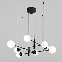 Подвесной светильник Eurosvet Planet со стеклянными плафонами 70146/8 черный 4690389190766