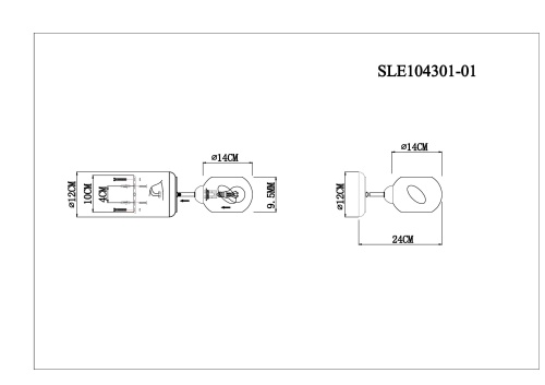 Настенный светильник EVOLUCE LANTA SLE104301-01 фото 8