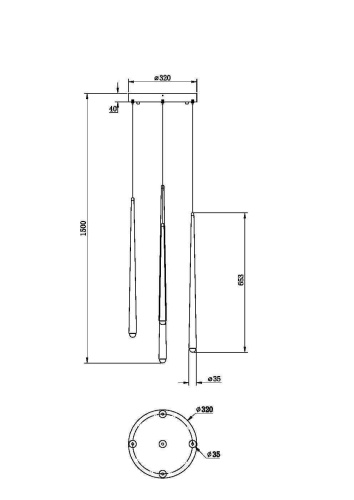 Подвесной светильник Maytoni Cascade MOD132PL-L30BSK фото 4