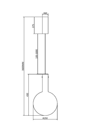 Подвесной светильник Maytoni MOD182PL-L6CG3K фото 3