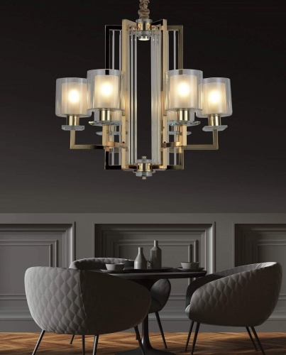 Подвесная люстра Lumina Deco Manhattan LDP 8012-6 F.GD фото 3