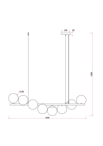 Подвесной светильник Freya Modern Zing FR5199PL-08BS1 фото 3