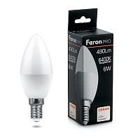 Лампа светодиодная Feron E14 6W 6400K 38046