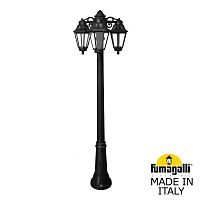 Садовый светильник-столб FUMAGALLI ANNA черный, прозрачный E22.156.S30.AXF1RDN