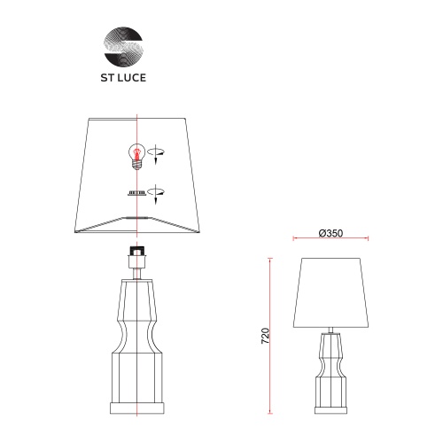 Прикроватная лампа ST LUCE SAYA SL1005.904.01 фото 7