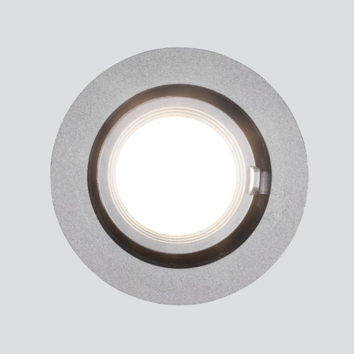 Встраиваемый точечный светодиодный светильник Elektrostandard 9918 LED 9W 4200K серебро 9W фото 4