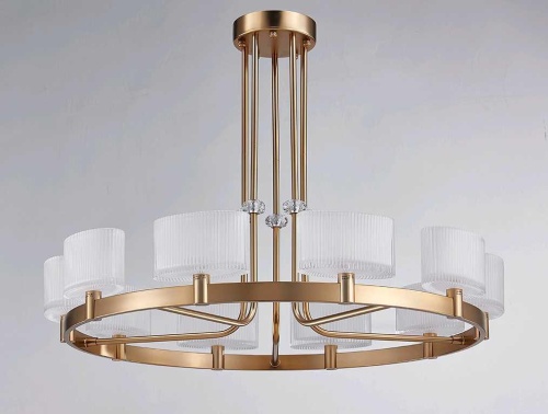 Подвесная люстра Newport 4338+2/C gold фото 4
