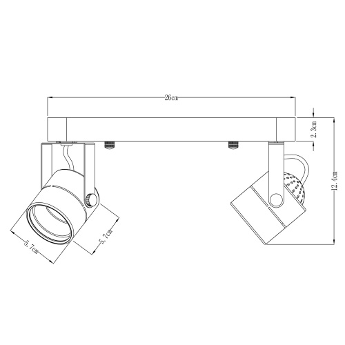 Спот Arte Lamp Lente A1310PL-2WH фото 6