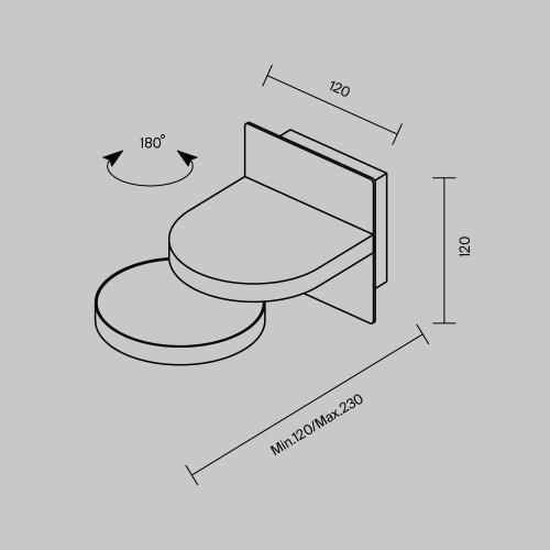 Настенный светильник (бра) Maytoni Flap MOD354WL-L12W3K фото 9