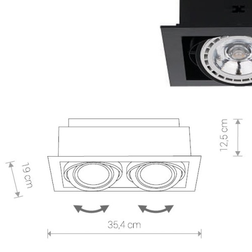 Встраиваемый светильник DOWNLIGHT 9570 фото 4