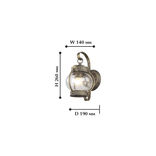 Уличный настенный светильник Faro 1498-1W фото 3