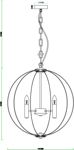 Подвес Arte Lamp CASTULA A7013SP-6BK фото 8