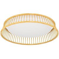 Потолочный светильник Eglo LUPPINERIA, 20W (LED), 3000K, 2400lm, H95, ?450, сталь, коричневый, белый / пластик, белый