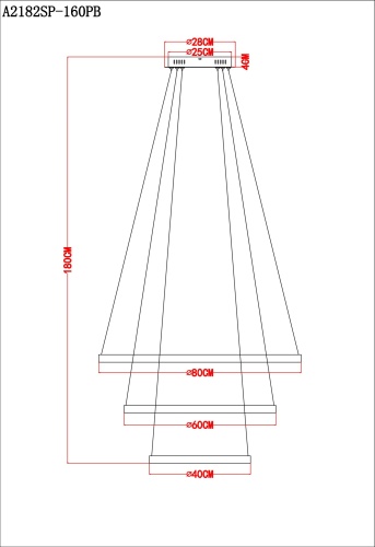 Люстра подвесная Arte Lamp Orione A2182SP-160PB фото 13