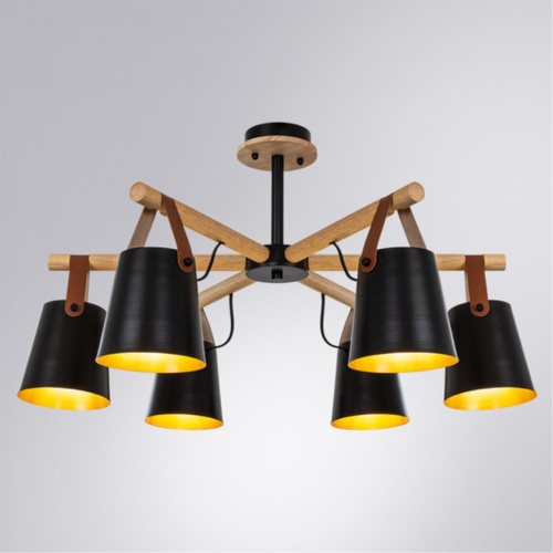 Потолочная люстра Arte Lamp THOMAS A7032PL-6BK фото 3