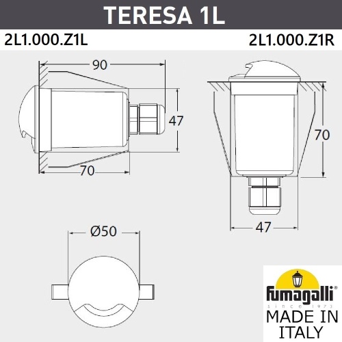 Светильник уличный Fumagalli TERESA черный, прозрачный 2L1.000.000.AXZ1L фото 3