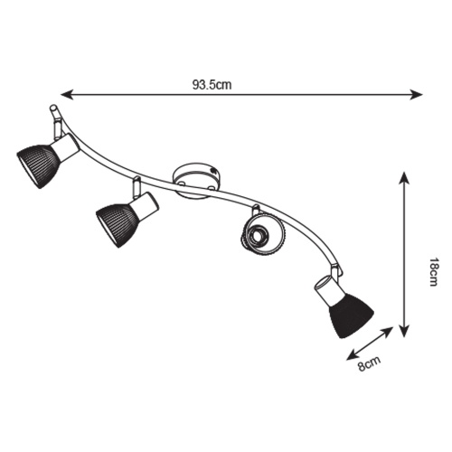 Спот Arte Lamp Parry A5062PL-4AB фото 5