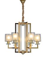 Подвесная люстра Lumina Deco Manhattan LDP 8012-6 F.GD