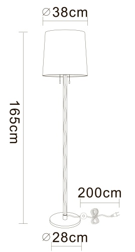 Торшер Arte Lamp WASAT A4048PN-1CC фото 10