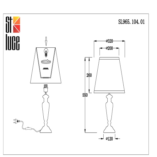 Прикроватная лампа ST-Luce VEZZO SL965.104.01 фото 11