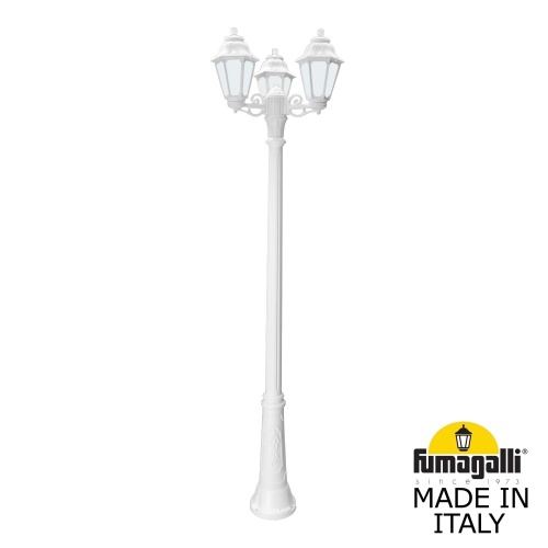 Садовый светильник-столб FUMAGALLI ANNA белый, бежевый E22.157.S30.WYF1R