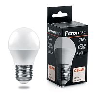 Лампа светодиодная Feron 7.5W E27 2700K 38074