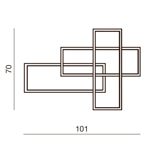 Бра Azzardo Quadratus Wall dimm AZ2993 фото 4