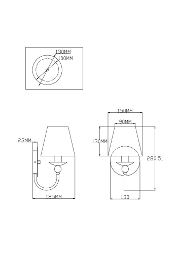 Бра Moderli V2610-1W фото 4