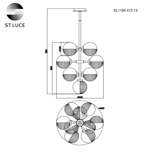 Люстра подвесная ST Luce TODO SL1184.413.13 фото 3