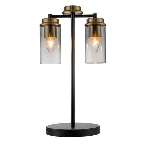 Настольный светильник Escada 2118/2 E14*40W Black/Brass