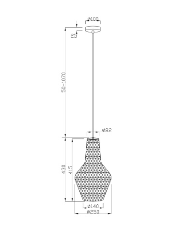 Подвесной светильник Maytoni Pendant - P054PL-01B2 фото 7