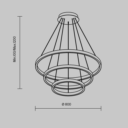 Подвесной светильник Maytoni Rim MOD058PL-L100BK фото 7