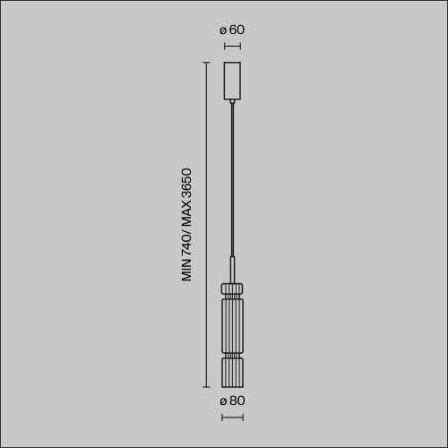 Подвесной светильник Maytoni MOD272PL-L12BS3K1 фото 9