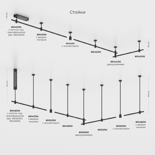 Декоративная стойка Elektrostandard Esthetic Magnetic 85149/00 h545mm MEDIUM фото 11