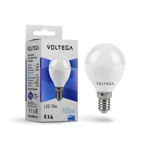 Лампа светодиодная Voltega Simple Globe 10W VG2-G45E14cold10W 8454 фото 3