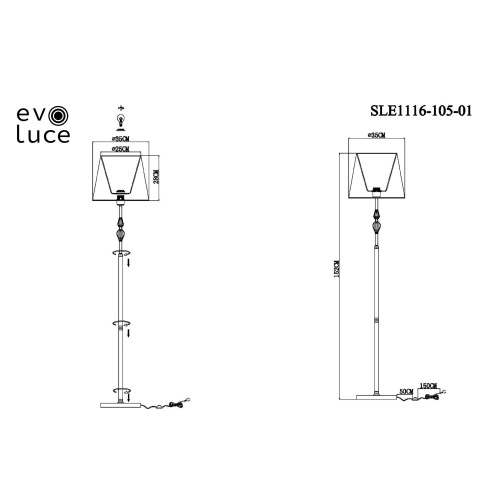 Торшер Evoluce BALNEA SLE1116-105-01 фото 6