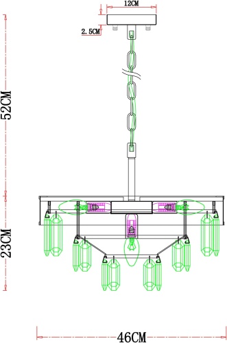 Люстра Arte Lamp DIADEM A1002LM-6CC фото 8