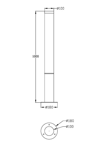 Ландшафтный светильник Maytoni Ginza O041FL-L30B3K фото 5