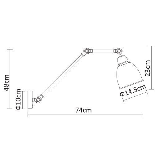 Бра Arte Lamp A2055 A2055AP-1BK фото 5