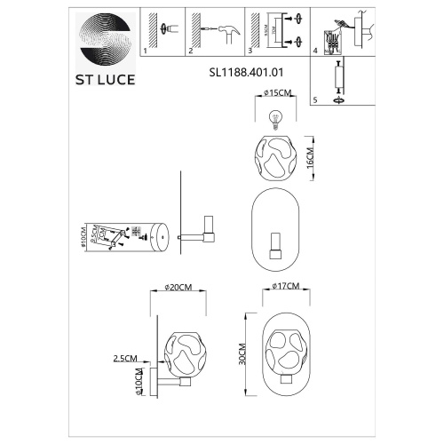 Бра ST Luce IDESIA SL1188.401.01 фото 8